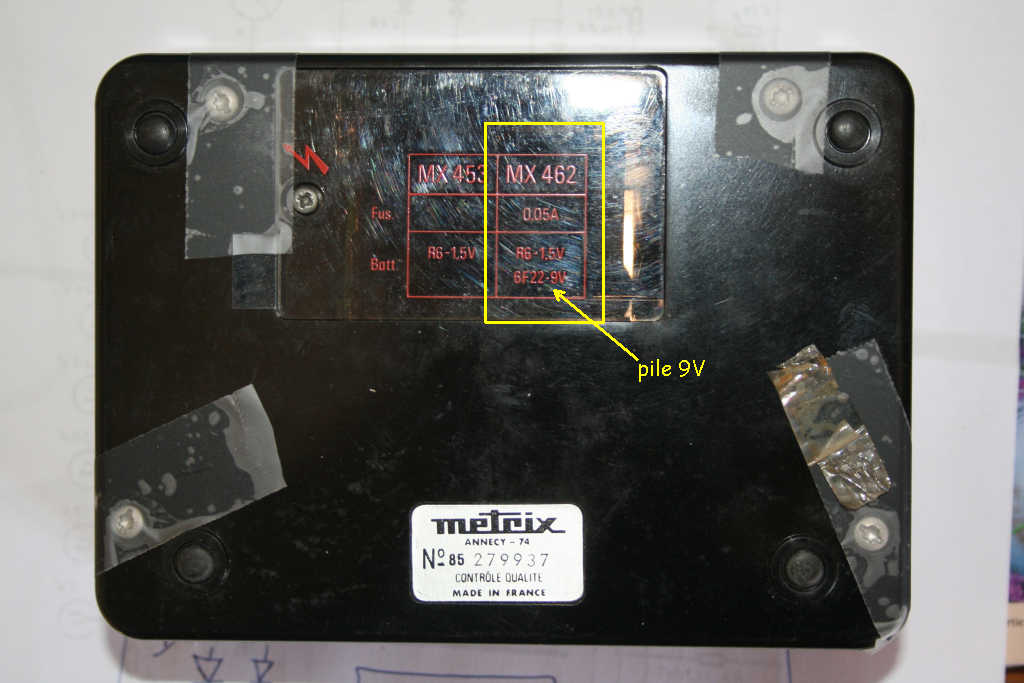 Multimètre METRIX MX462 - [REGLE] - Technique - Forum Retrotechnique